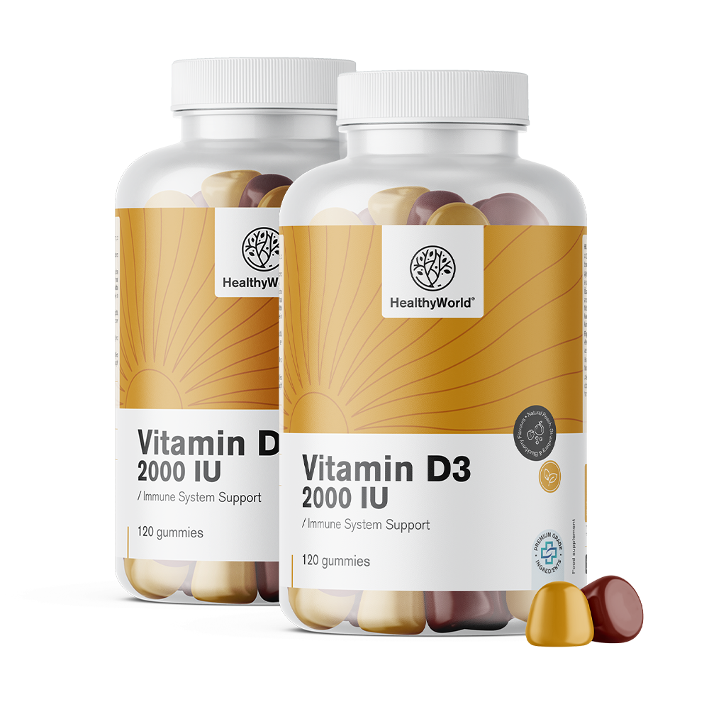 Vitamin D3 2000 tj. ve formě želé.