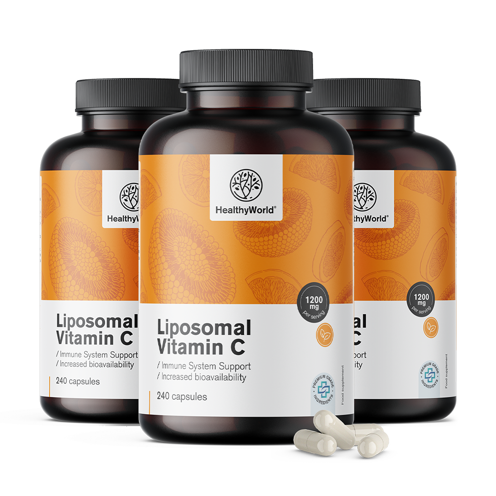 Liposomální vitamín C 1200 mg s extraktem z šípku