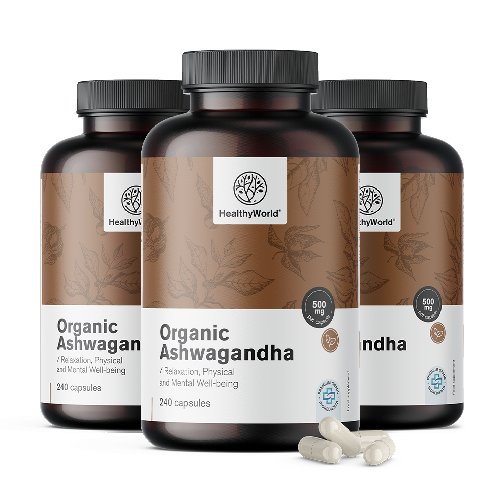 BIO Ashwagandha 500 mg ve formě kapslí