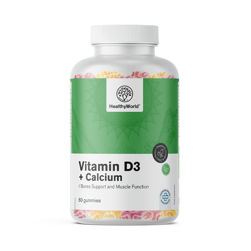 Vitamin D3 + Kalcium v želé bonbonech