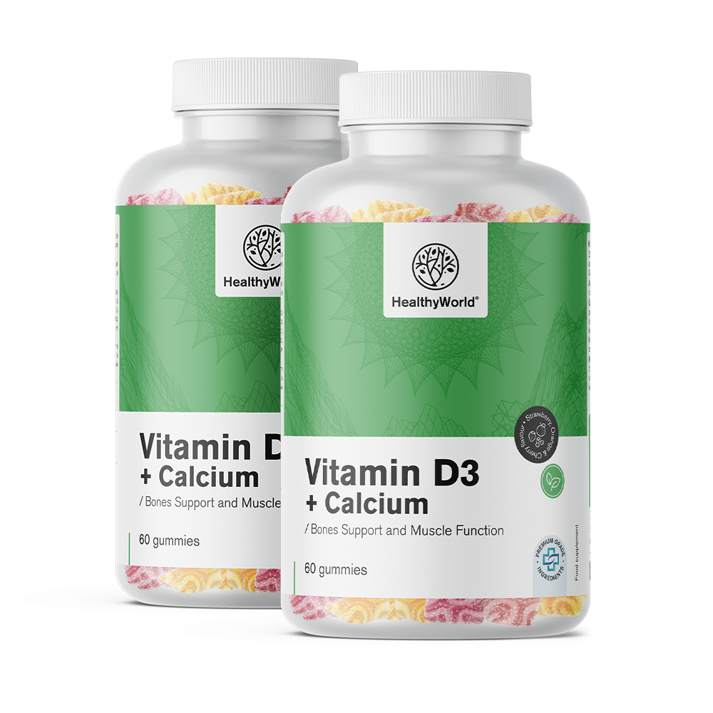 Vitamin D3 + Kalcium v želé bonbonech