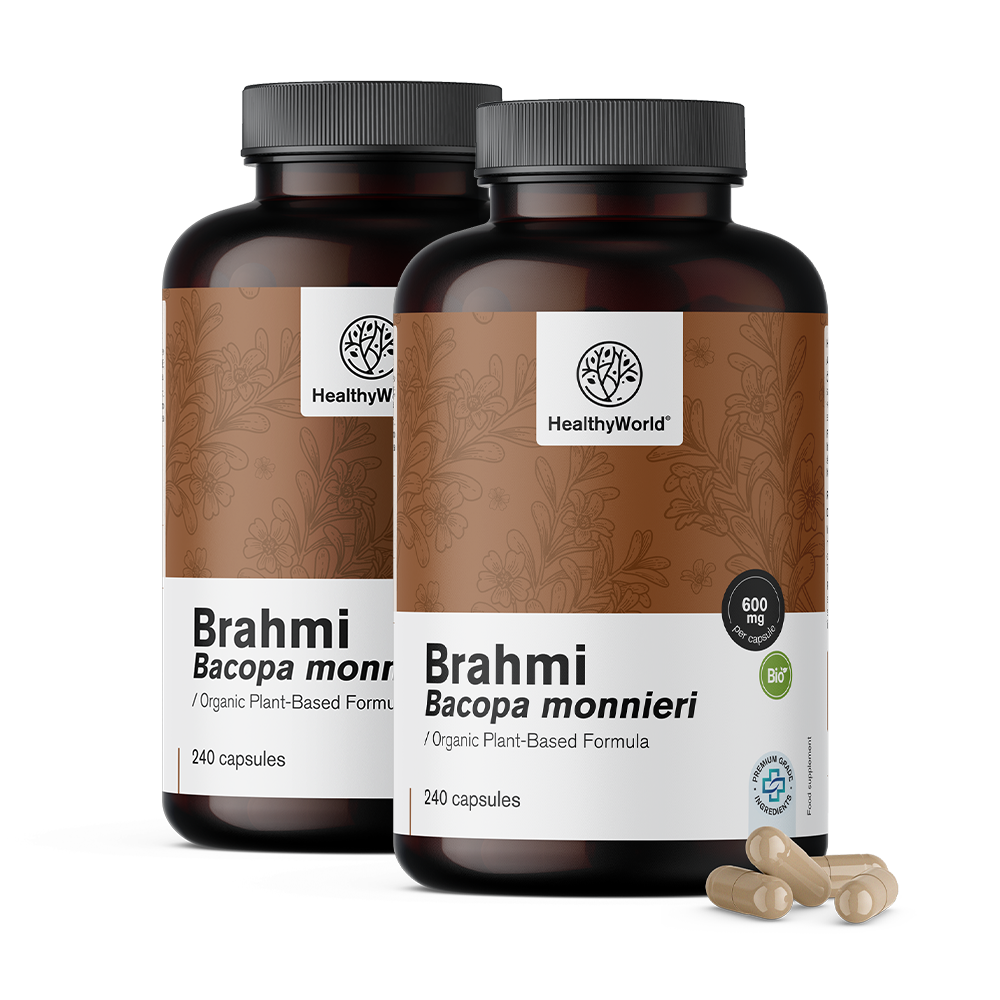 BIO Brahmi 600 mg ve formě kapslí.