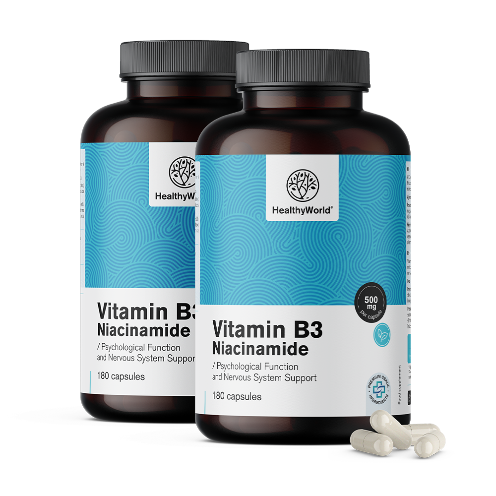 Vitamin B3 500 mg ve formě kapslí