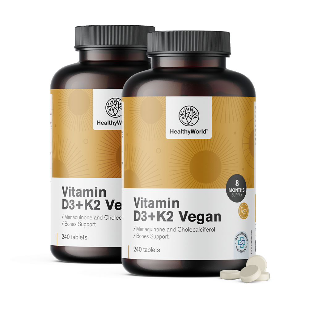 Veganské vitamíny D3+K2