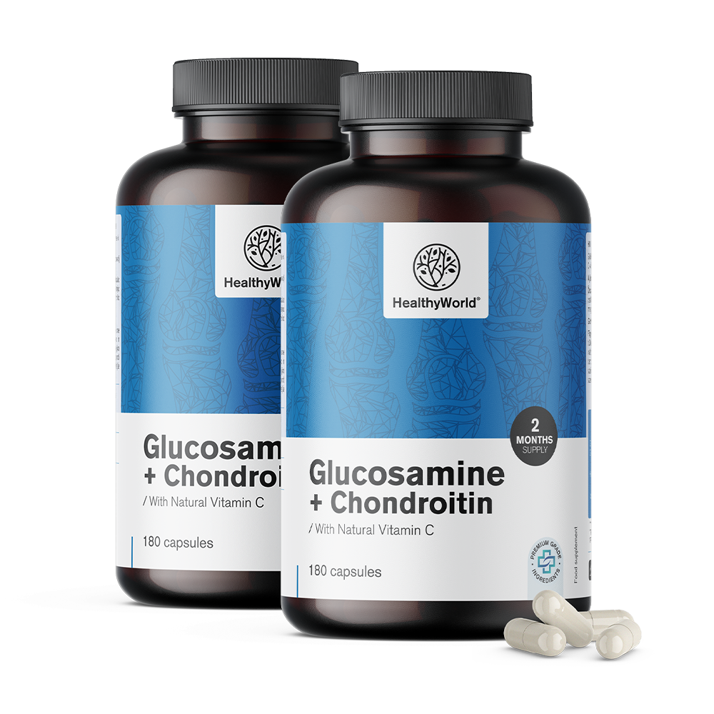 Glukosamin + chondroitin s vitamínem C.