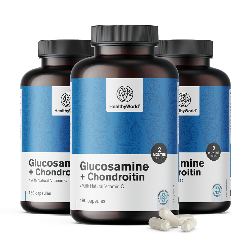 Glukosamin + chondroitin s vitamínem C.