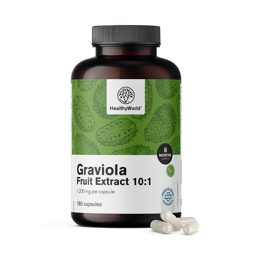 Graviola 200 mg - extrakt 10:1Graviola 200 mg - extrakt 10:1