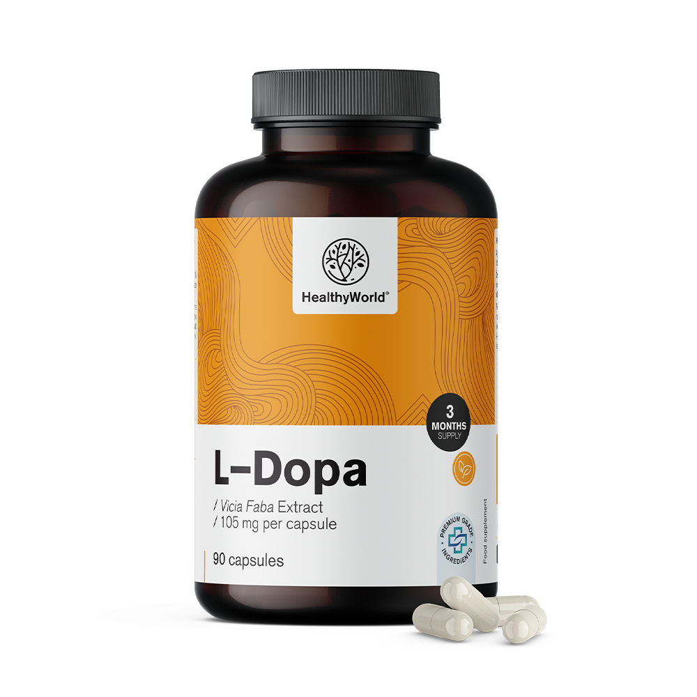 L-dopa 105 mg - z extraktu bobůL-dopa 105 mg - z extraktu fazolí