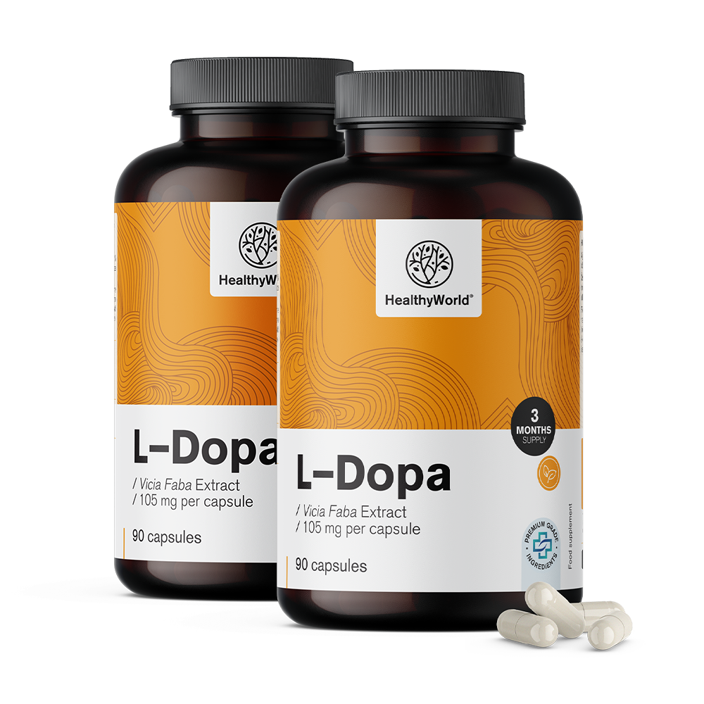 L-dopa 105 mg - z extraktu bobůL-dopa 105 mg - z extraktu fazolí