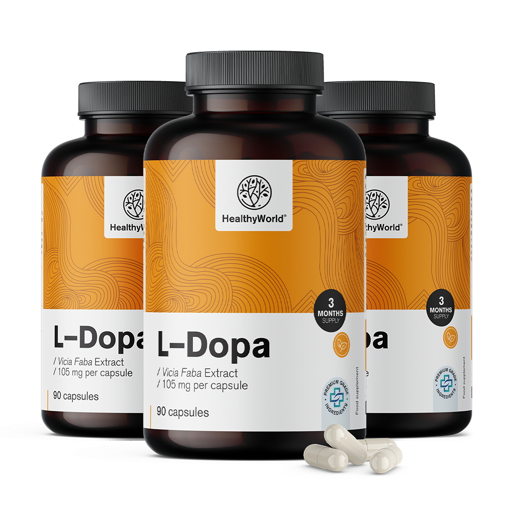 L-dopa 105 mg - z extraktu bobůL-dopa 105 mg - z extraktu fazolí