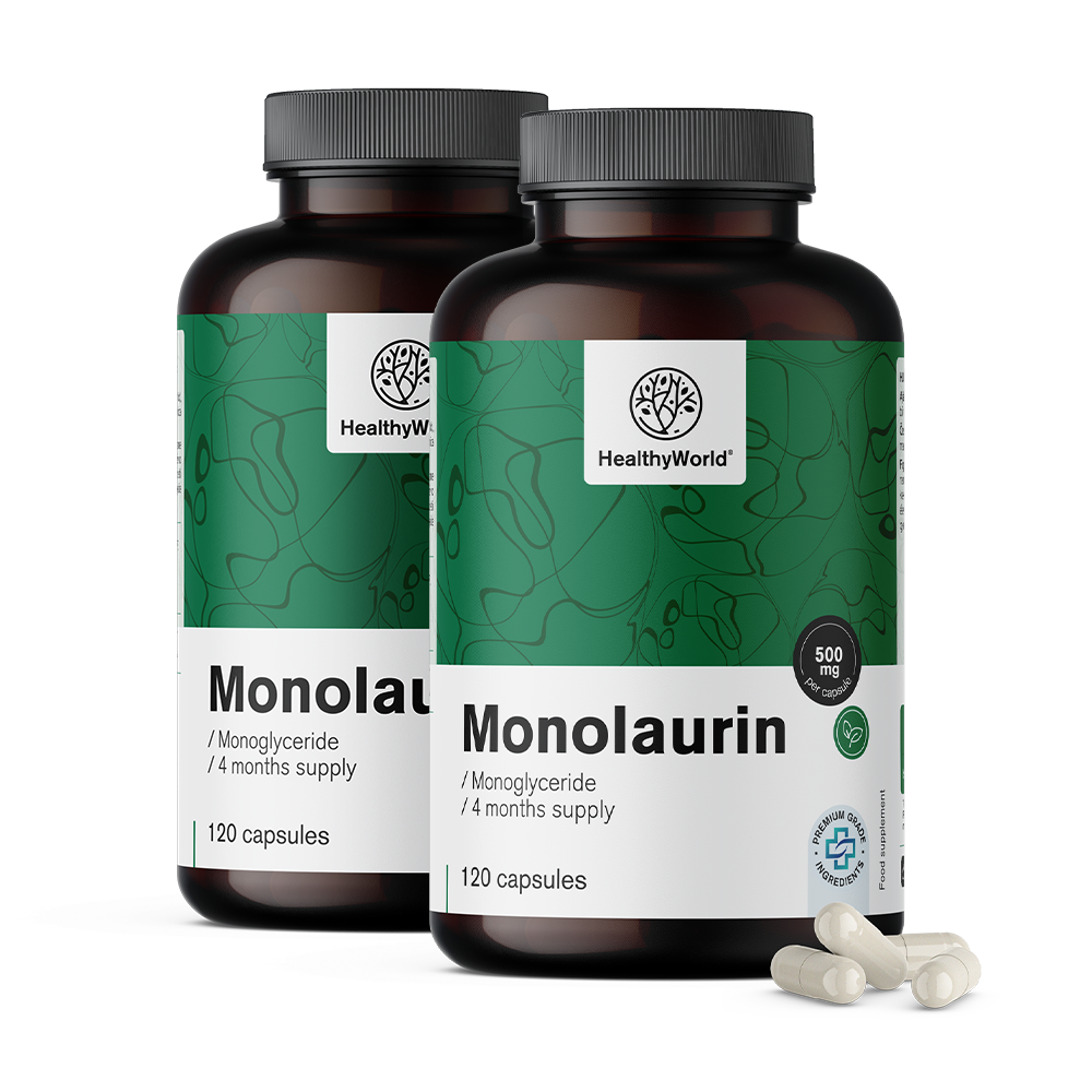 Monolaurin 500 mg ve kapslích