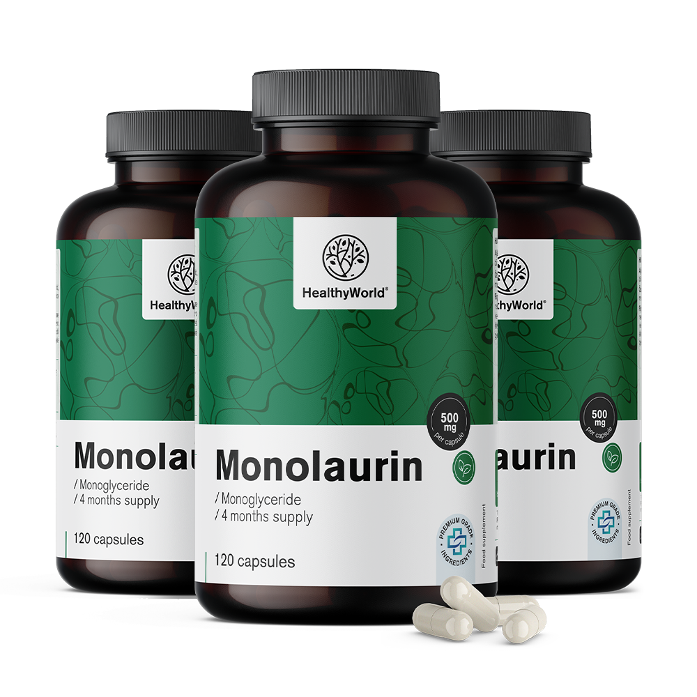 Monolaurin 500 mg ve kapslích